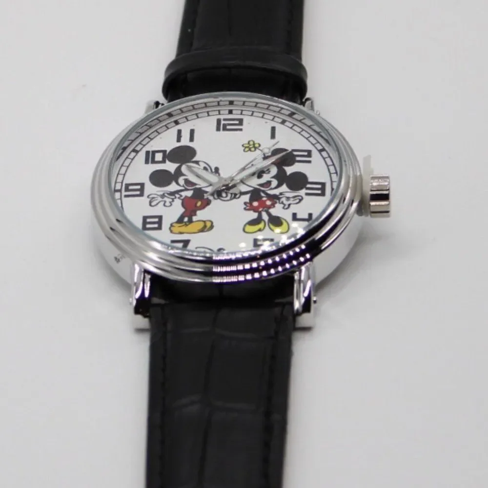 Disney Mickey and Minnie Mouse Men's Alloy Vintage Watch